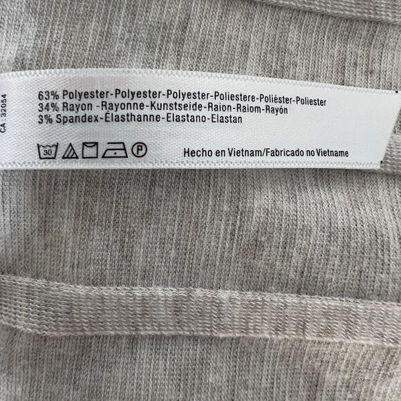 Free People Intimately Free Square Neck Long Sleeve Ribbed Bodysuit Beige XS - Picture 7 of 9